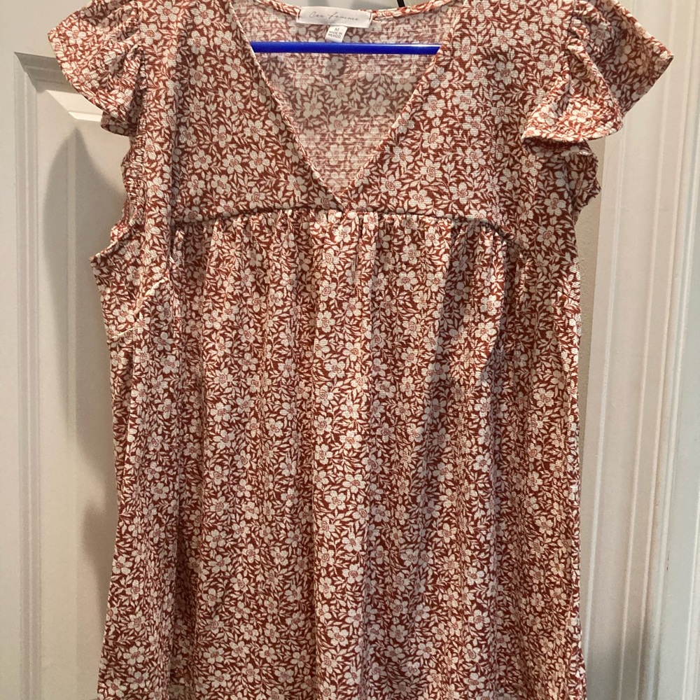 Floral boho summer top